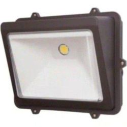 Halo WP 50-Watt Equivalent Integrated LED Bronze Switch Controlled Wall Pack Light, 5000K