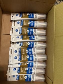 Brand New! 10 Tubes of GE 100% Advanced White Silicone for Windows & Doors