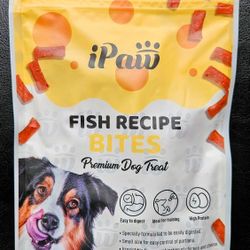iPaw Dog Treats for Puppy Training All Natural Human Grade Dog Treat FISH