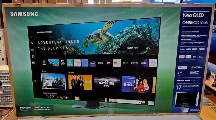 65 Samsung Tv Qn85c Smart 4k HDTV In Box Free Delivery