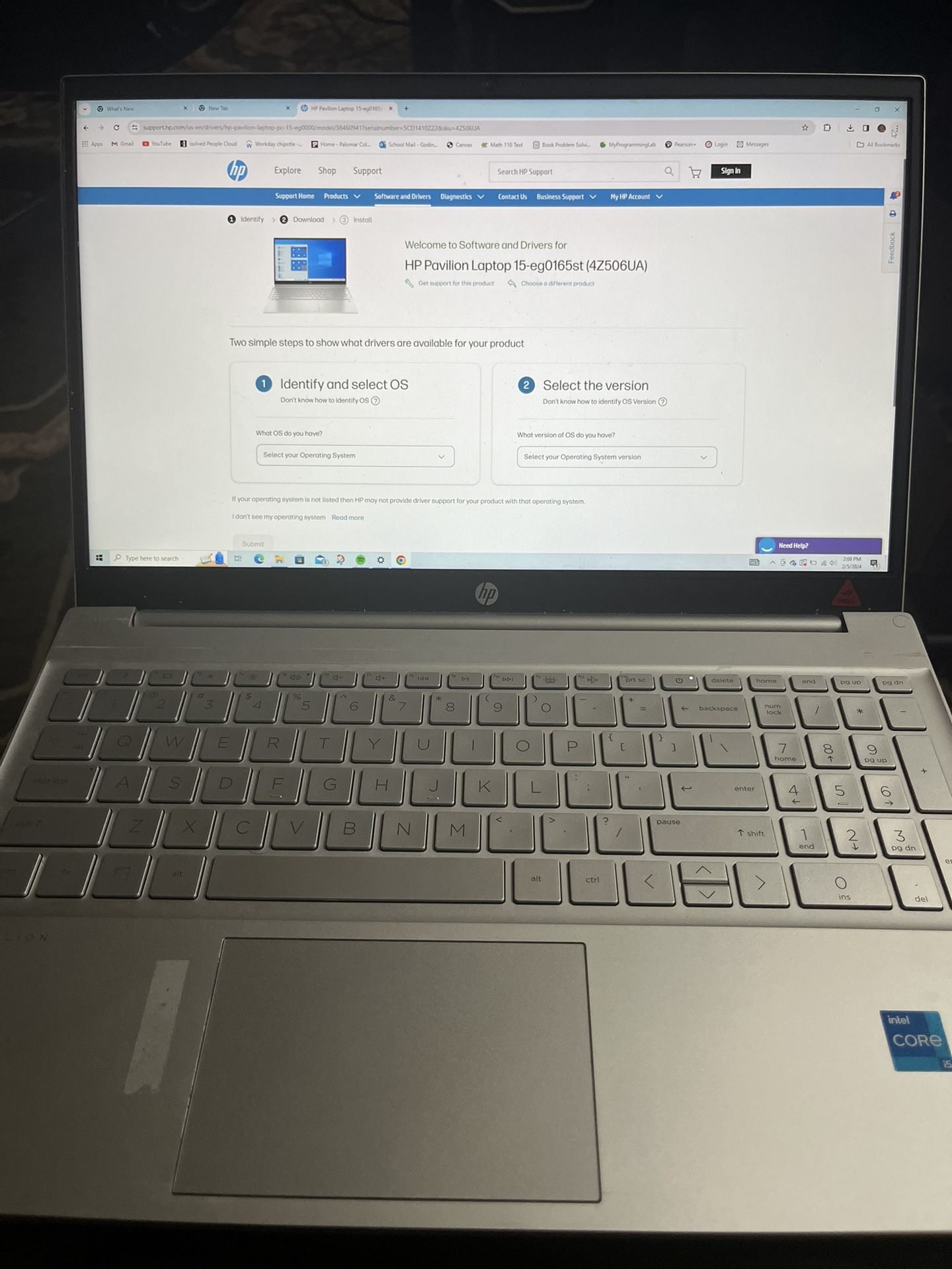 Hp laptop Windows 10 256gb Ssd, 12gb ram, I5 11th Generations 