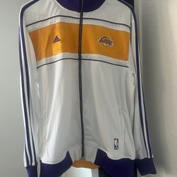 LA Lakers 2010 Champion Ring Banner Ceremony Track Jacket Adidas Size Medium NEW