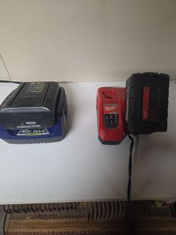 Batteries. With chargers. Lithium.  Two.