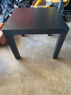 Black IKEA square table