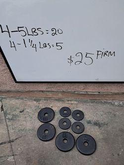 Cast Iron Weight Plates Set