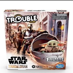 Hasbro Gaming Trouble: Star Wars The Mandalorian Edition Board Game