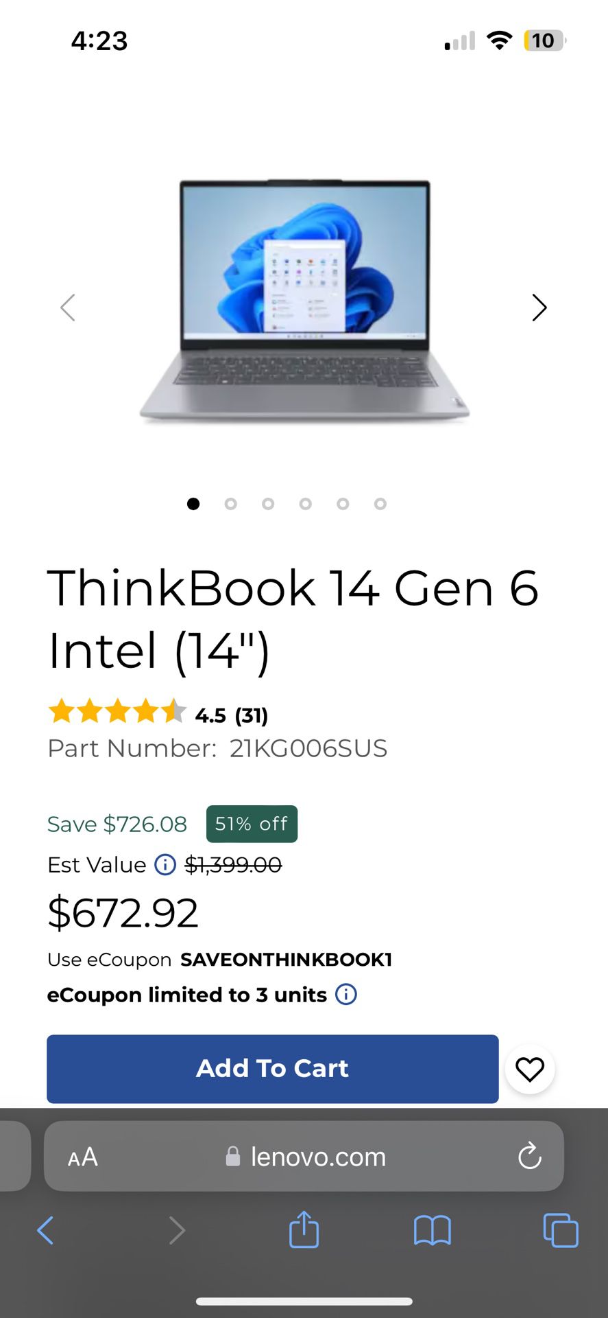 Lenovo Thinkbook (laptop) 