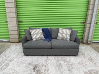 *Free Delivery* Gray Crate & Barrel Couch Sofa 3 Seater