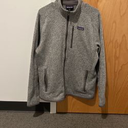 Patagonia Grey Better Sweater Full Zip Size medium