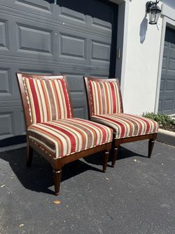 Pair of Vintage Councill Regency Style Armchairs
