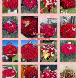 Beautiful rose bouquet Flowers Arrangement Taking Valentine Orders