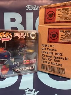 SDCC 2026 Funko Pop! Godzilla Spacegodzilla Con Sticker