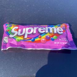 Supreme Skittles Collab (Wild Berry) Purple Bag. 