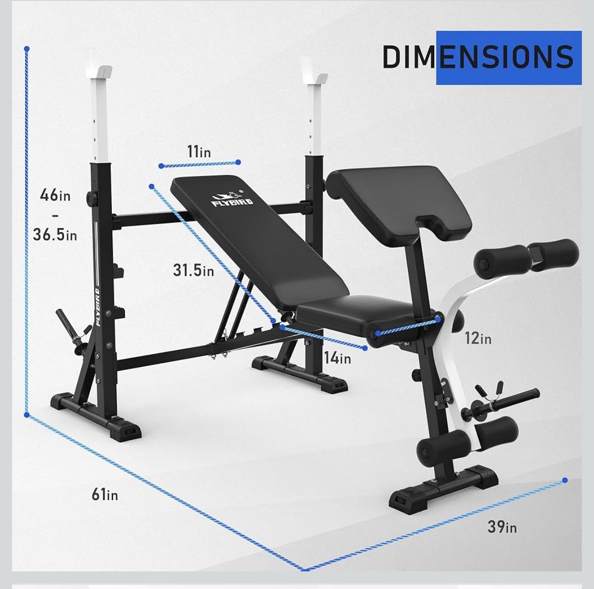 Flybird Weight Bench And Weights