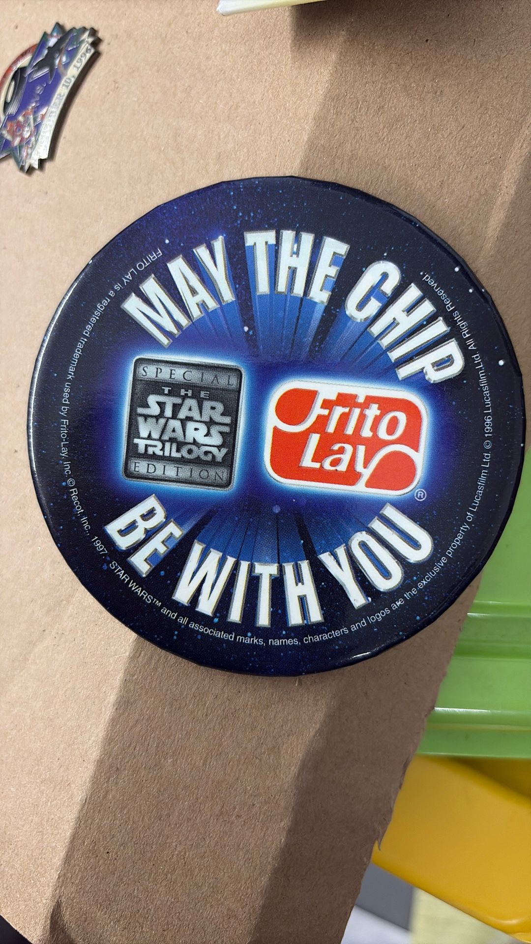 Vintage promotional button