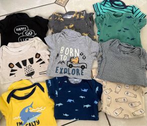 Baby Boy Onesie Bundle – 9 Pieces
