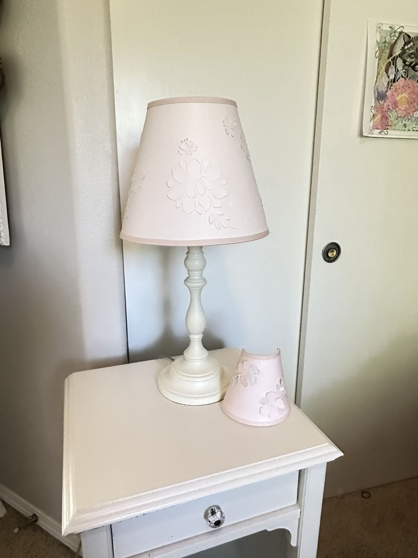Pottery Barn Kids Lamp and Shade With Free Nightlight
