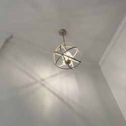 Gold Globe Chandelier