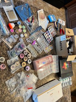 Large Nail Art Supply Lot