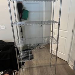 Heavy Duty 5-Shelf Chrome Storage Rack