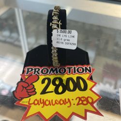 14KT Tennis Bracelet 