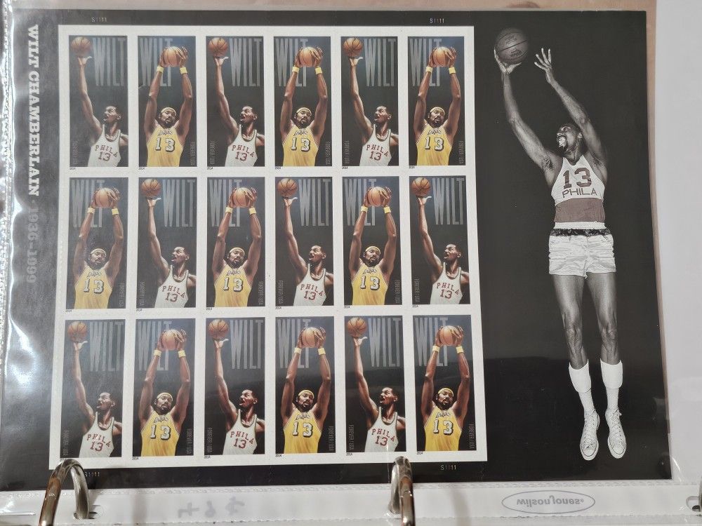 Postage Stamps ( Wilt chamberlain ) Forever Stamps