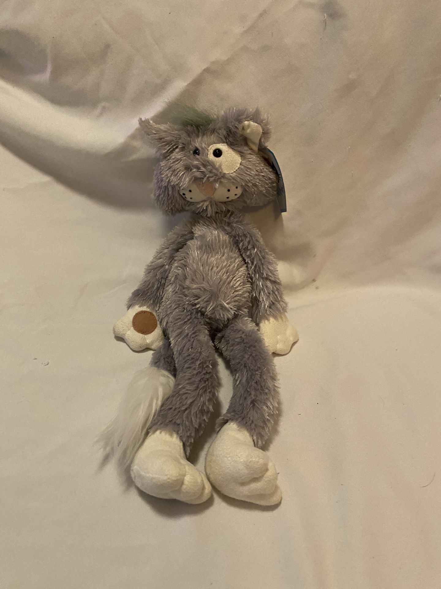 RARE RETIRED JELLYCAT Medium Scruff The Alley Cat Plushie Stuffy Valentines NWT