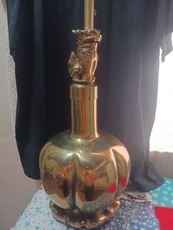 Brass Foo Dog Table Lamp Base