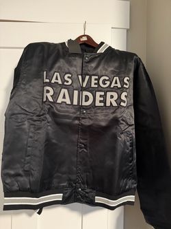 Las Vegas Raiders Satin Bomber Jacket