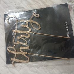 Thirty Birthday Cake Topper