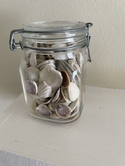Mason Jar Of Seashells