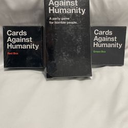 Cards Against Humanity 3 Pack Original, Redbox, Green Box