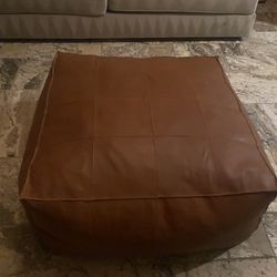 XL RH Ottoman Leather Bean Bage RH Style