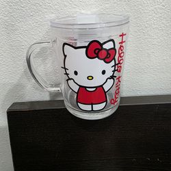 Hello Kitty glass mug