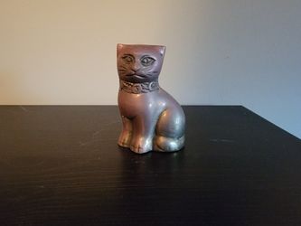 Vintage Brass Cat Figurine 