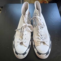 SIZE 13 - Off-White x Converse Chuck 70 'White - 163862C