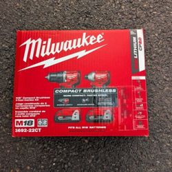 Milwaukee M18 Brushless Compact Drill & Impact Driver Kit