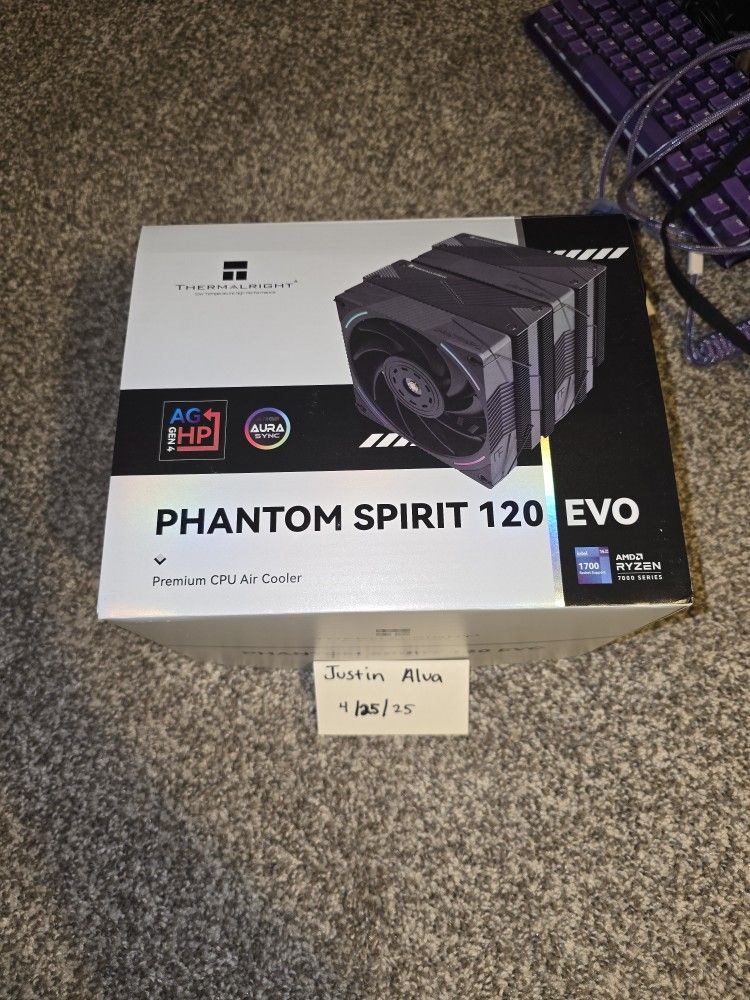 Nzxt C1500 Platinum Power Supply And Phantom Spirit 120 Evo Cpu Fan