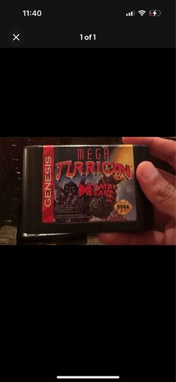 Mega Turrican Cartridge for Sega Genesis 1994 Edition