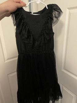 Target Girls Black Sparkly black Dress