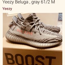 Yeezy Beluga Gray Shoes 6 1/2 US 