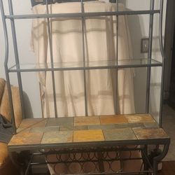 Wine Rack-Slate/Glass 