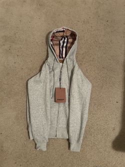 Grey zip up hoodie