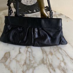 Lauren Merkin Women Black Clutch  Gently Used Minor Wear Excellent Condition 