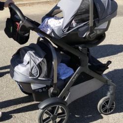 Used Nuna DEMI Next Double Stroller with Rider Board Bundle Granite for Sale in East Hampton NY OfferUp