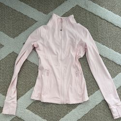 Lululemon Defined Nulu Full Length Pink Jacket 
