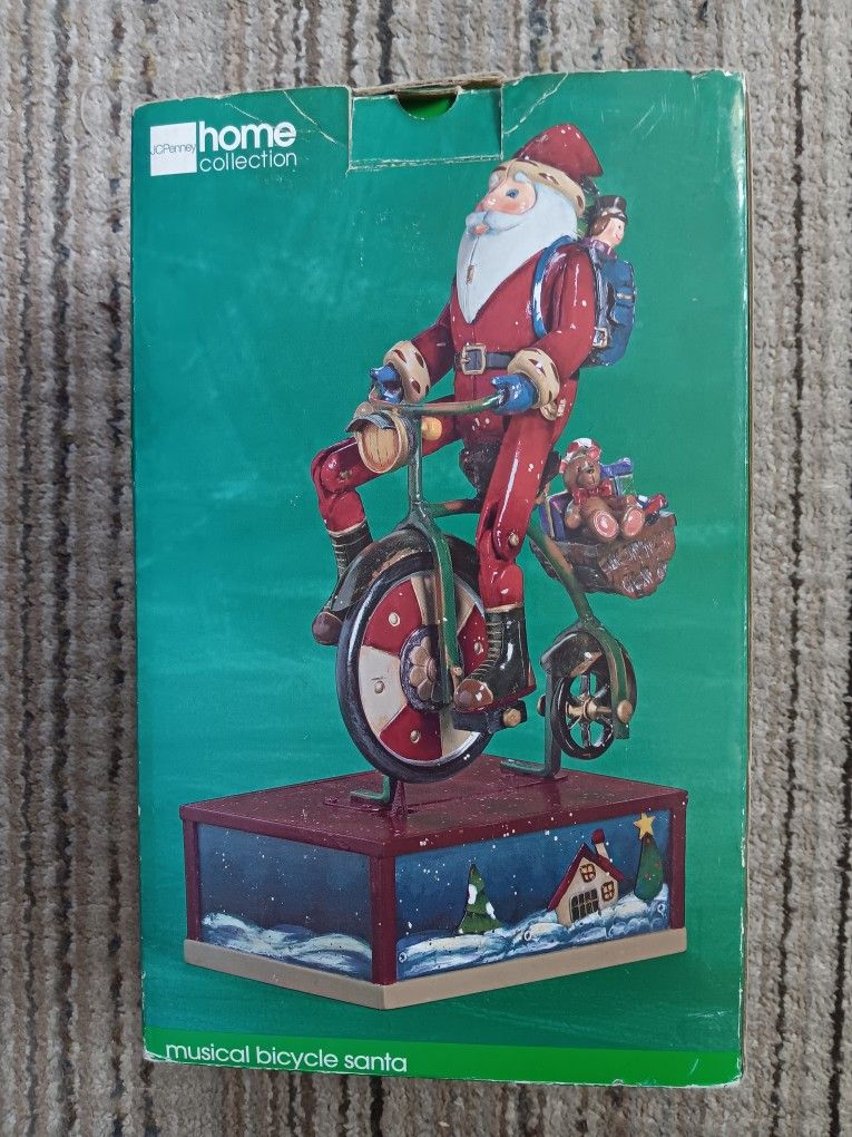 Musical bicycle Santa
