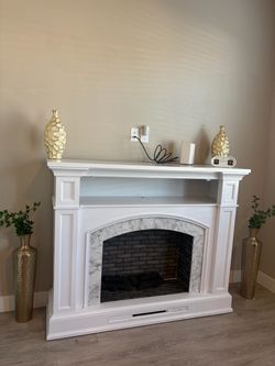 Fireplace tv stand