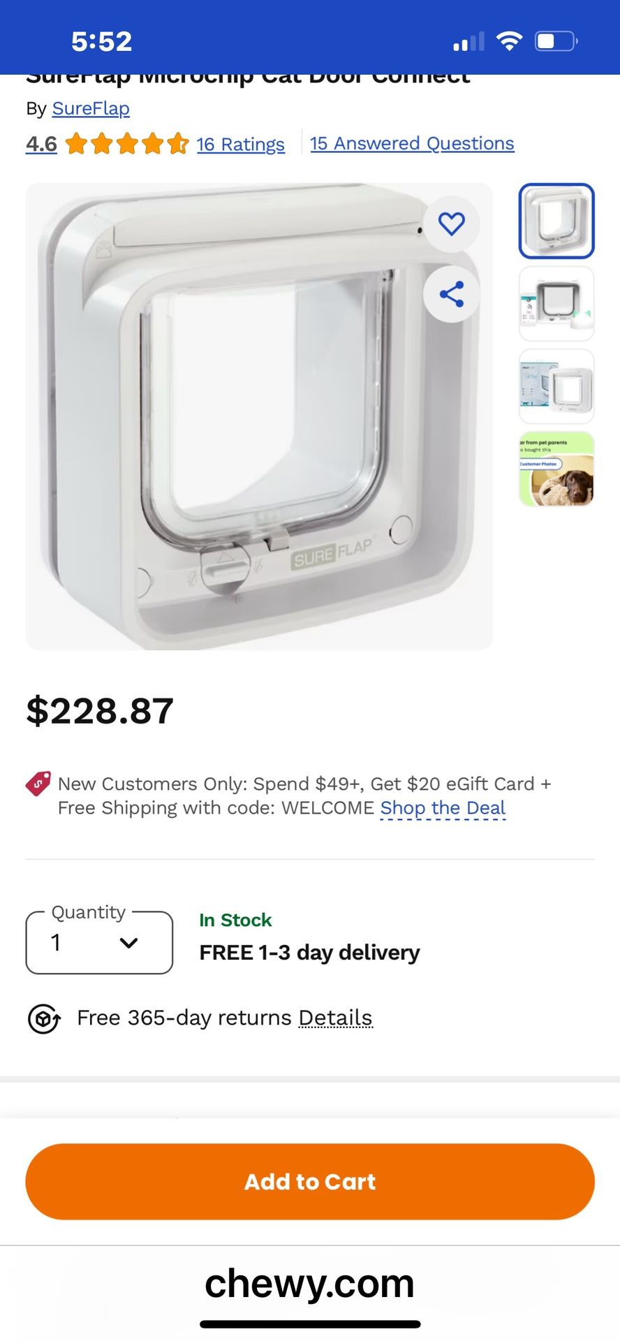 Cat flap / Sure Flap