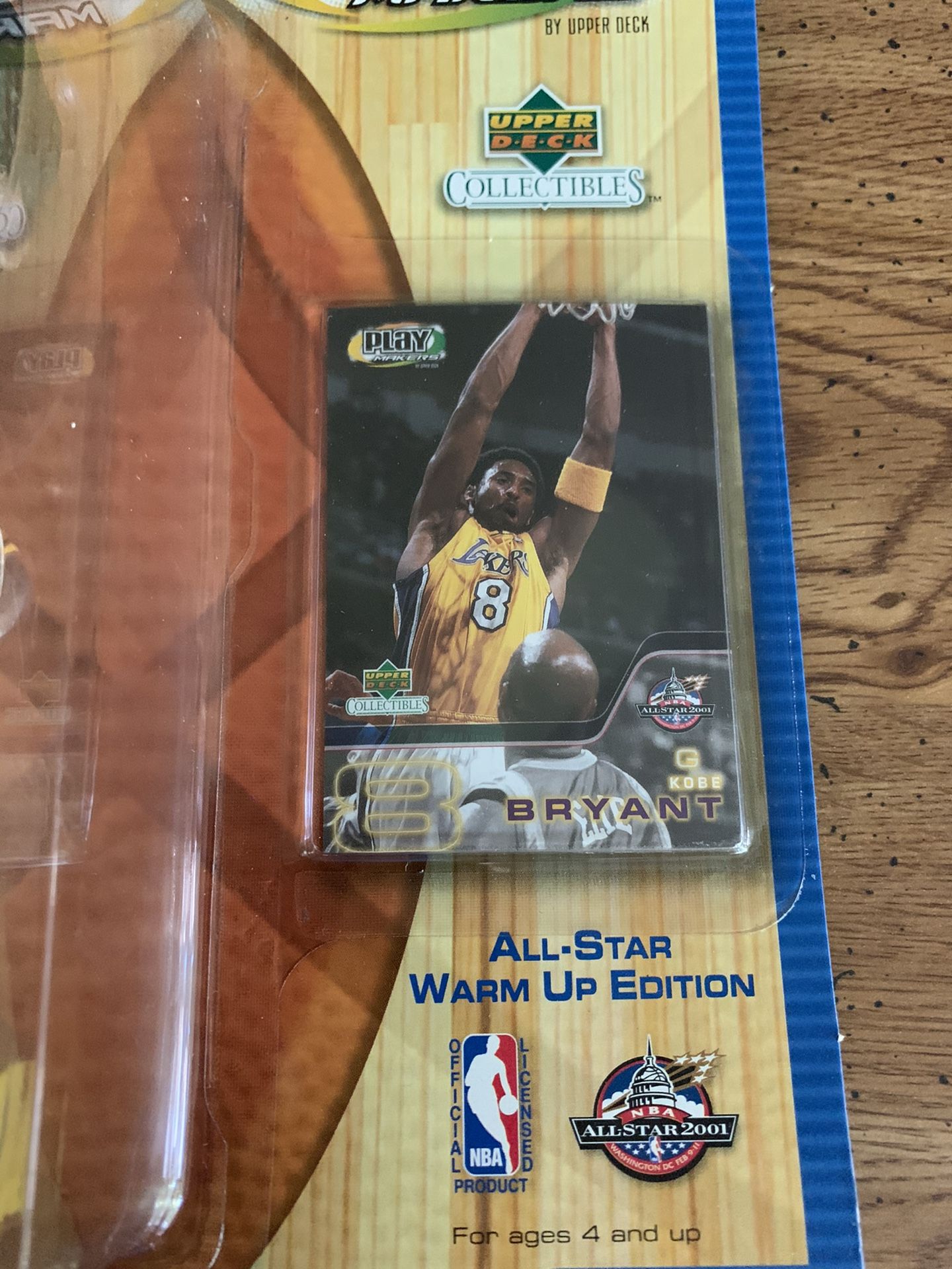 2001 Upper Deck Playmaker Kobe Bryant Allstar WarmUp Bobblehead Sealed